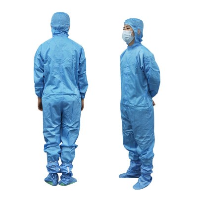 厂家批发防静电连体连帽无尘服食品制药电子车间洁净防静电工作服图5
