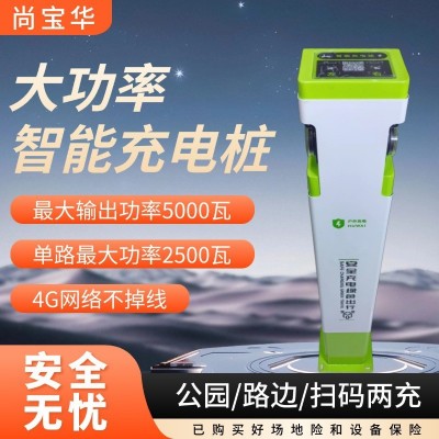 户外防雨电动车充电桩室外小区景观电瓶车智能扫码立柱2路充电站