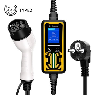 源头厂家跨境亚马逊新能源充电桩枪欧标type2 EVCharger 16A3 .5kw图3