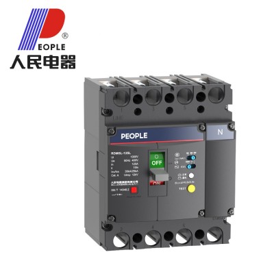 人民电器RDM5L剩余电流保护断路器三相四线4P125A250A400A800A图2