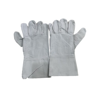 鹿皮手套 配电室电力专用绝缘手套 电工防划伤 羊皮防护手套图5