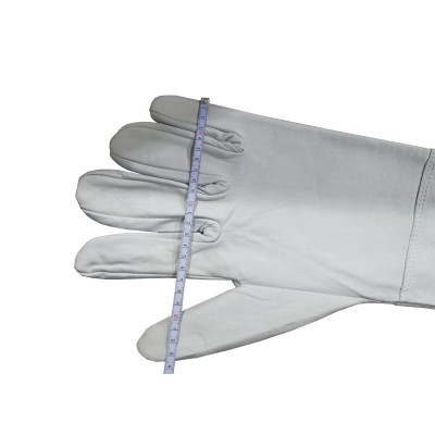 鹿皮手套 配电室电力专用绝缘手套 电工防划伤 羊皮防护手套图2