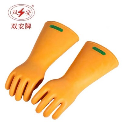 双安高压绝缘手套 橡胶绝缘手套 35kv 带电作业电工手套35kv批发图5