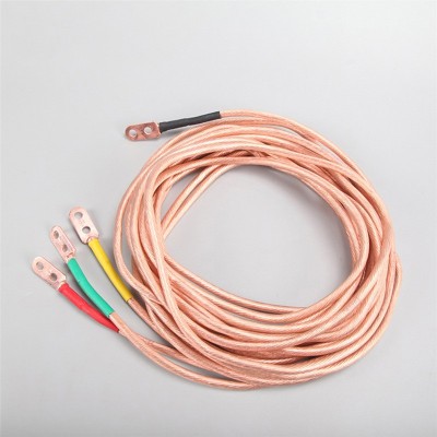 平口螺旋高压电子接地线棒110kV户内软铜线配电房套装图4