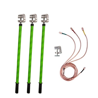 平口螺旋高压电子接地线棒110kV户内软铜线配电房套装图5