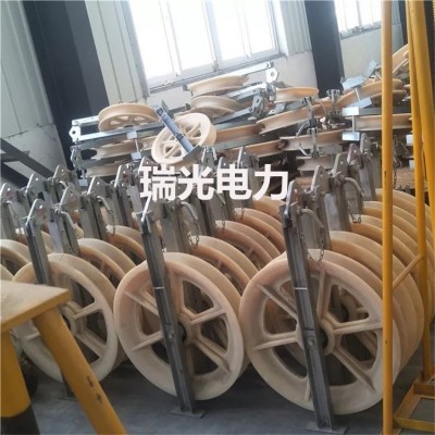 660*100大直径导线放线滑车滑轮508*75 单轮三轮五轮尼龙轮图2