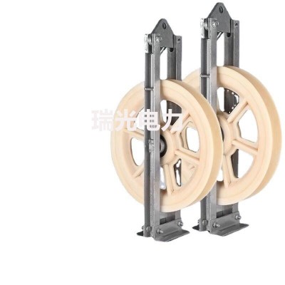 660*100大直径导线放线滑车滑轮508*75 单轮三轮五轮尼龙轮图5