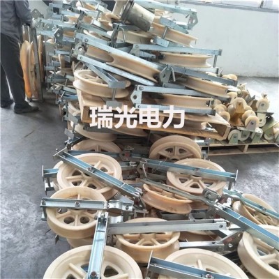 660*100大直径导线放线滑车滑轮508*75 单轮三轮五轮尼龙轮图3