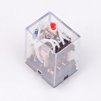 现货供应继电器HH54PL小型电磁继电器可带灯银点小型中间继电器图2