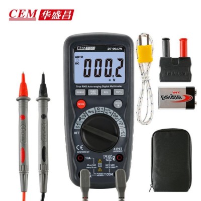 华盛昌CEM数字万用表DT-9917H 自动量程电流表万能表安全万用 表图2