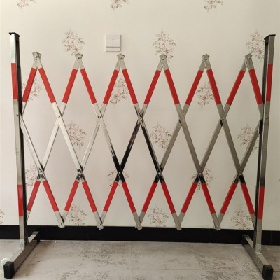 英威不锈钢伸缩围栏 安全隔离栏 反光防撞栏 节日批发优惠 可定制图2