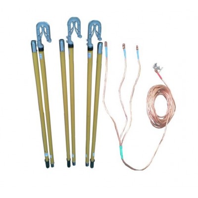 JDX-WS-220KV携带型短路接地线110KV双簧挂钩式接地棒厂家图2