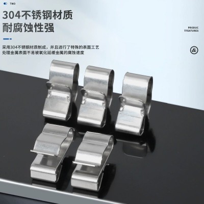 光伏线夹固定卡扣太阳能板卡扣线夹4平方2线组装不锈钢线卡子线夹图5