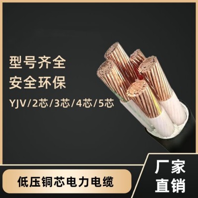 低烟无卤耐火辐照交联电力电缆YJV铜芯电缆聚乙烯绝缘护套电缆线 1米图3