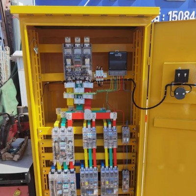 一级二级三级工地建筑柜配电箱成套 配置可选黄色 户外临时施工用图3