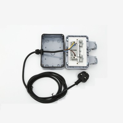 户外防水插座盒 室外花园浴室公园泳池防雨防溅工业电源墙壁图4