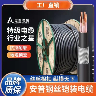 安普YJV32铜芯钢丝铠装电缆防水防火3/4/5芯国标德标英美标电源线 1米图3