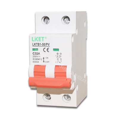 直流断路器 2P 250VDC 63A 光伏小型空开 DC MCB DC47-6 出口图5