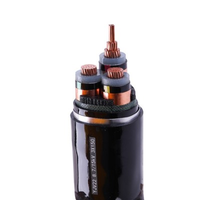 国电电缆 YJv高压电力电缆 无氧三铜芯电线电缆图2