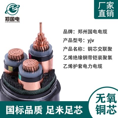国电电缆 YJv高压电力电缆 无氧三铜芯电线电缆图6
