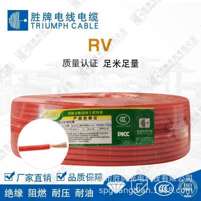 胜牌光电国标60227 IEC08(RV-90) 2.5平方90度铜芯家装电线软线图3