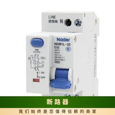 Nader良信NDB2-63D型小型断路器1P空气开关3P微断2P家用总闸 1件图3