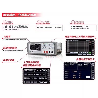 慧谱HTB-2060锂电池电池测试仪充放电容量测试仪电压电流内阻检测图4