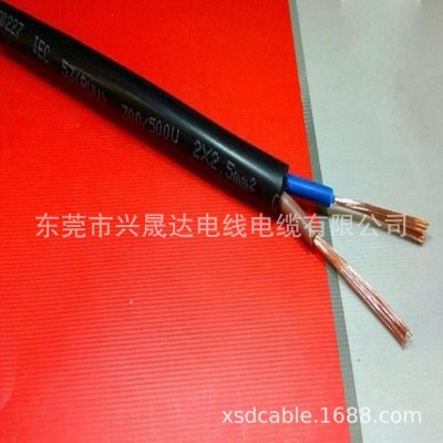 国标伸缩门线TVVB2~8芯0.5~2.5平方纯无氧铜芯柔软耐弯 曲扁电缆线图3