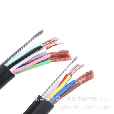 带钢丝吊机控制电缆 电葫芦手柄控制线 RVVG6-16芯柔软 耐折耐磨损图4