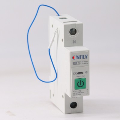 1P63A带N线TUYA WIFI智能断路器远程APP控制定时开关KWH计量过欠 50只图3