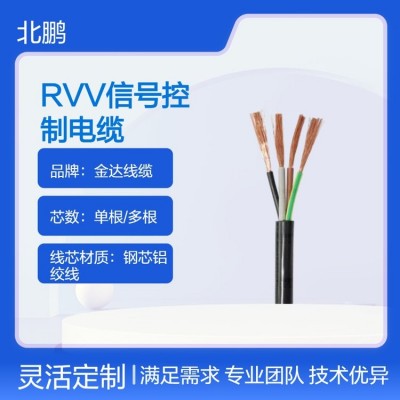 金达线缆RVV环保低烟信号线 钢芯铝绞线无氧铜芯图5