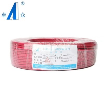 卓众国标 低烟无卤环保电线 WDZB-BYJ(F) 2.5 平方 塑铜电线/布电线图2