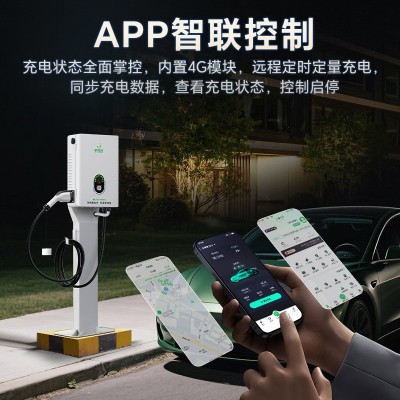 新能源电动车充电桩比亚迪家用商用立柱壁挂7kw小区快充充电站 1台图2