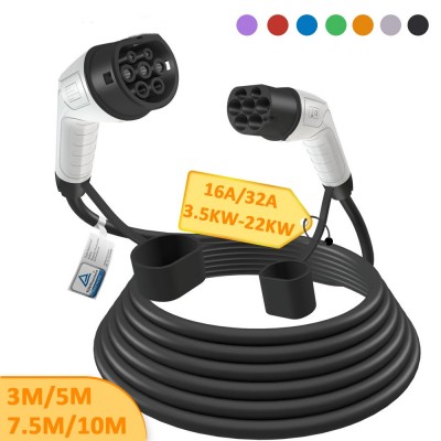 ST-E250欧标TYPE2充电枪两头分别连接桩端和车端欧标电动车充电器 1件图3