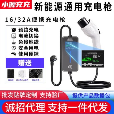 新能源电动汽车充电枪器线16A7KW随车充便携式免接地线比亚迪通用 1套