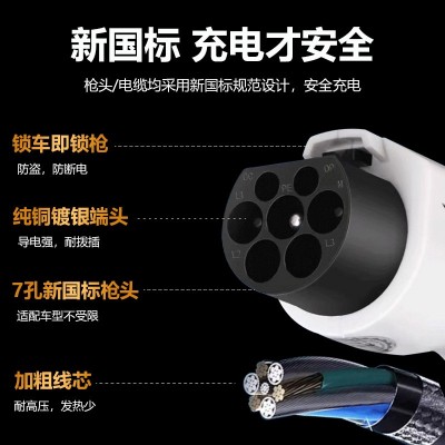 欧标7kw便携式随车充新能源汽车充电器充电桩适用欧标99%车型通用 1套图3