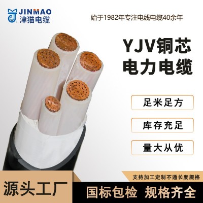 国标yjv电缆天津小猫厂全检纯铜电缆线12345芯1.5-300 平电力电缆图2