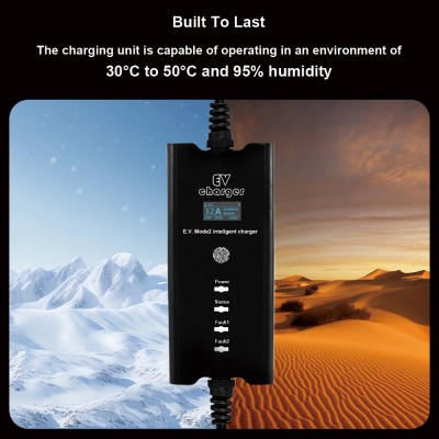 新能源汽车充电器欧标32A电动汽车充电枪7KW免接地带蓝牙APP控制图3