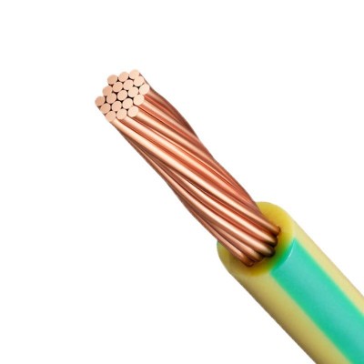 黄绿双色接地线 4/6/10/16/25/35平方多股软电线铜包铝光伏专用线图5