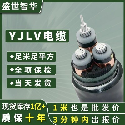 ZC-YJLV22铝高压电缆3*50 7095 120 185 240平方10KV高 压电力电缆 1米