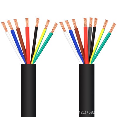 纯铜RVV电缆线2/3/4/5/6/7/8/10/12/14/16/20/24/ 30芯控制信号线 1卷图5