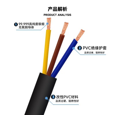 国标纯铜控制电缆线信号线2/3/4/5/6/8/10/12/16/20/ 24芯rvv电缆 1卷