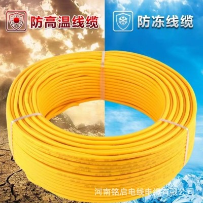 牛筋防冻软电缆2芯1.5 2.5平方纯铜户外家用充电延长线两芯黄电缆 1卷图4