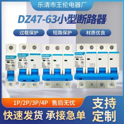 空气开关DZ47-63电闸空气开关1P 2P 3P 4P空开6A~63A小型断路器图3