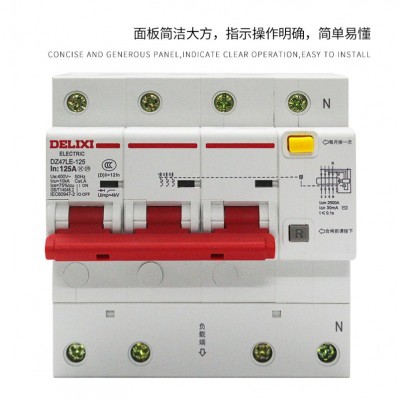 供应批发DZ47LE-125空开断路器短路家用保护器小型断路器图3