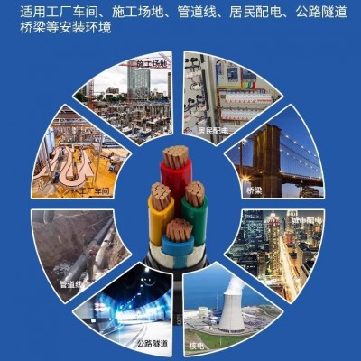 YJV电缆线国标铜芯2.5 4 6 10平方2/3/4/5芯三相四电线充电桩户外 10米图3