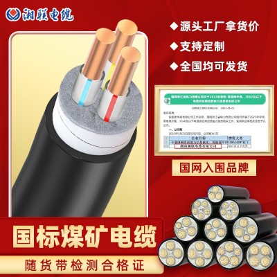 煤矿电缆myjv硬国标纯铜1-300平方1101535kv线缆厂家批发高阻燃图4