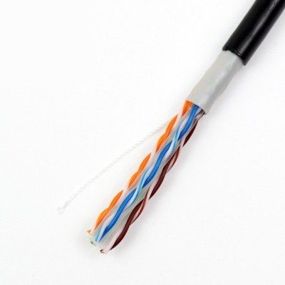 超六类千兆网线家用高速POE监控无氧铜双屏蔽6类室外网线万兆 5卷图4