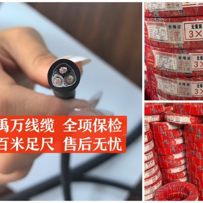 国标电缆线三芯电线纯铜YC3*2.5 2芯 3芯 4芯 5芯 电线电缆 50米图3