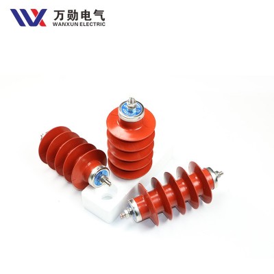 万勋批发10kv高压避雷器 YH/HY5WZ-17/45复合金属氧化锌避雷